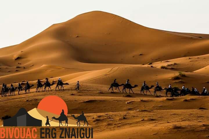 Bivouac Erg Znaigui Hotel Мерцуга Екстериор снимка